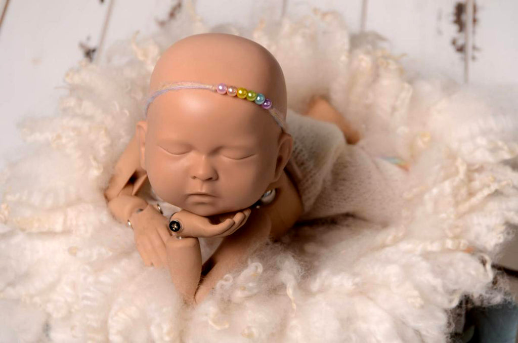 SET Mohair Pants and Adjustable Bonnet - Rainbow-Newborn Photography Props