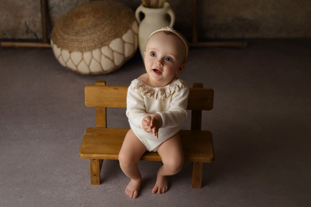 Park Bench - Heart Center - Brown