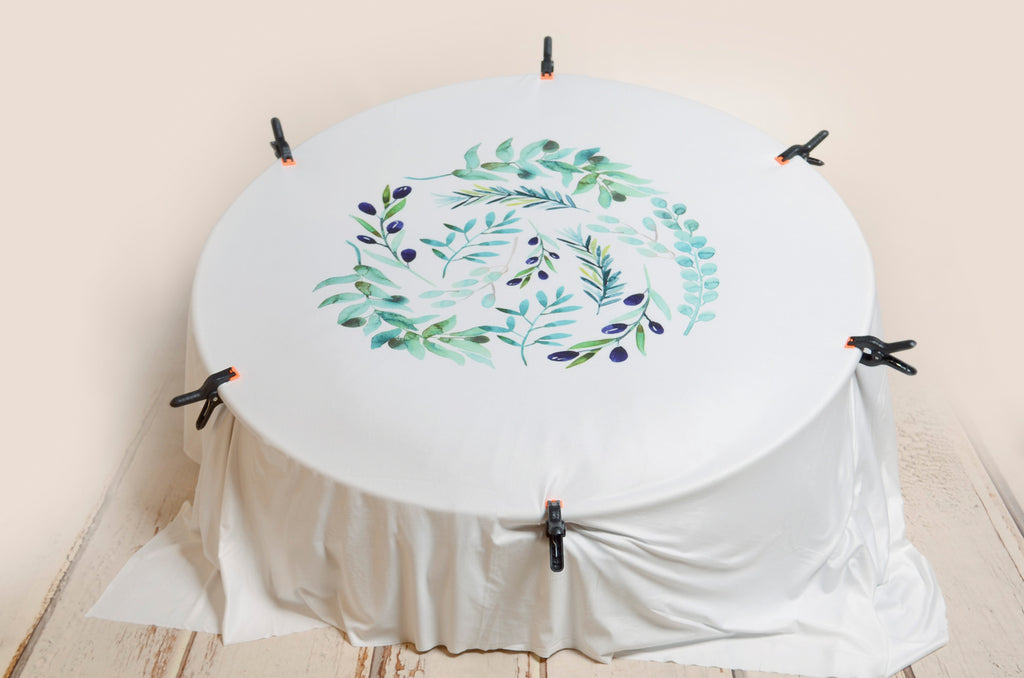 Printed Fabric - Olive Branches