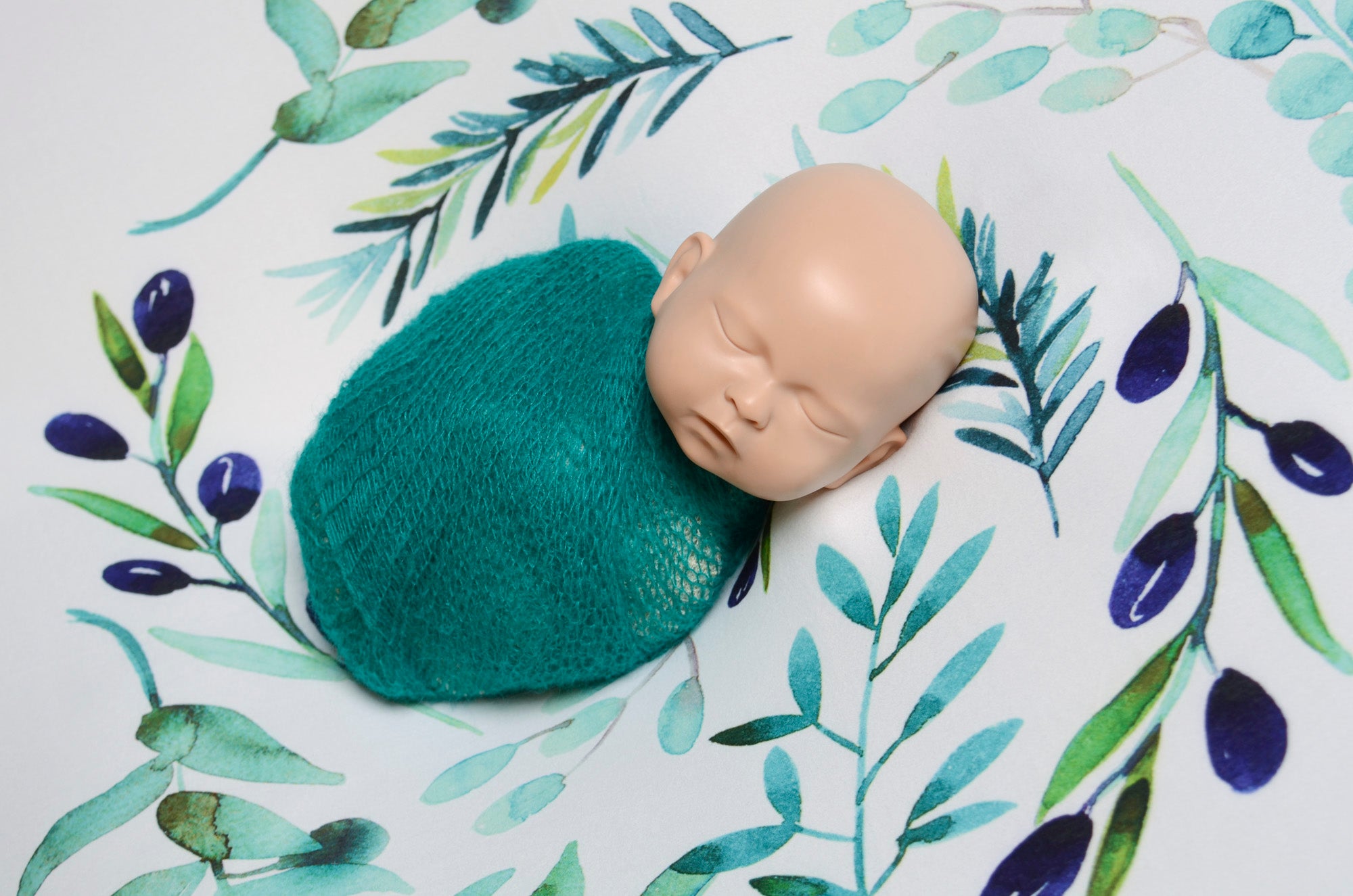 Printed Fabric - Olive Branches