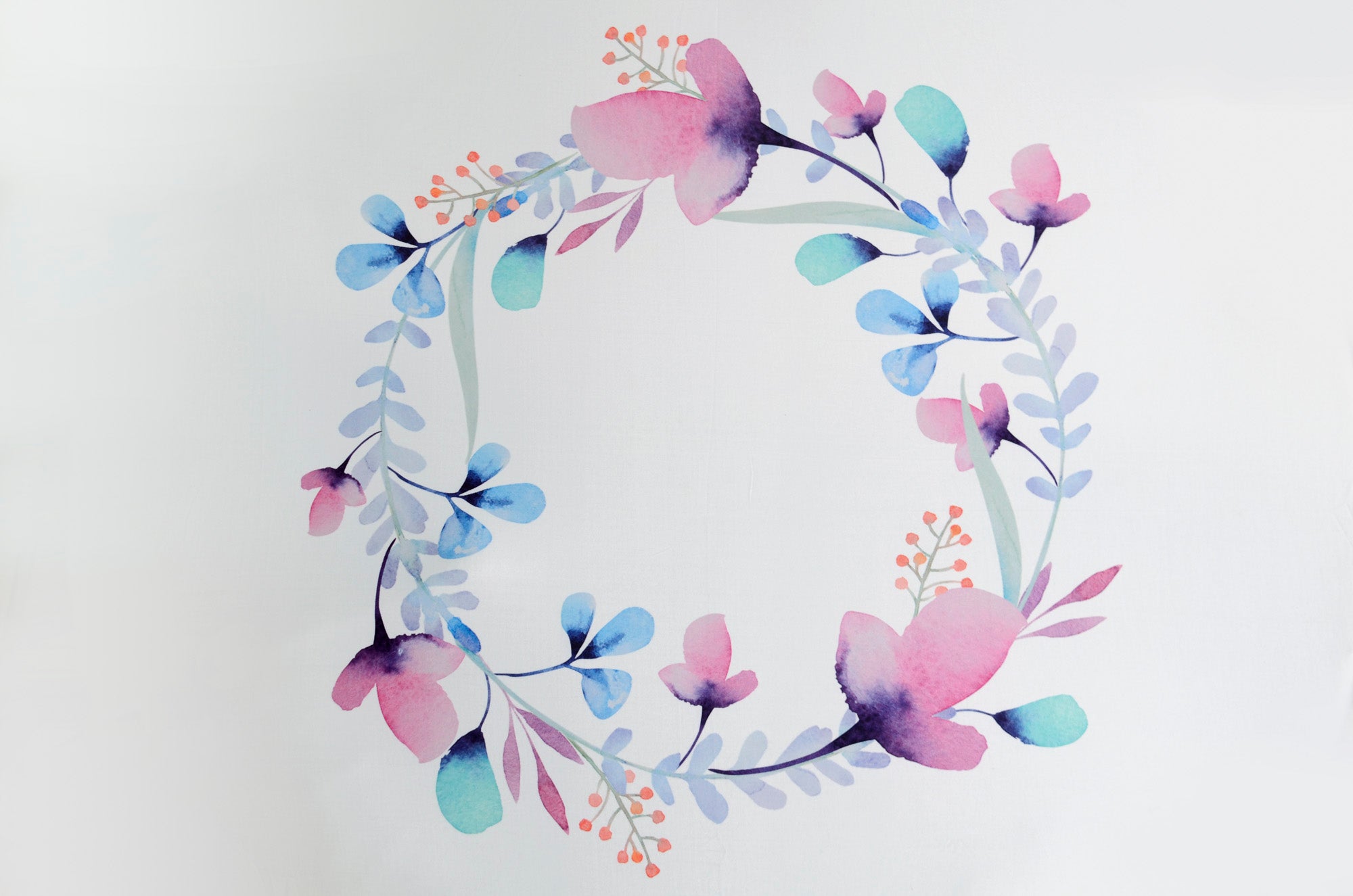 Printed Fabric - Blue Buttercup