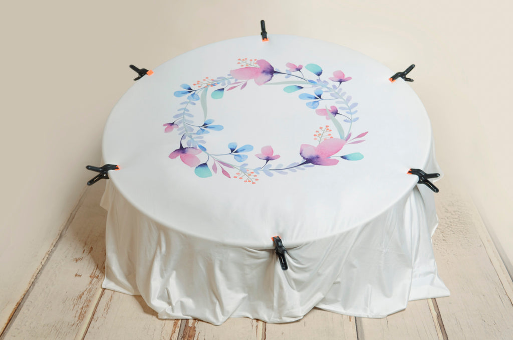 Printed Fabric - Blue Buttercup