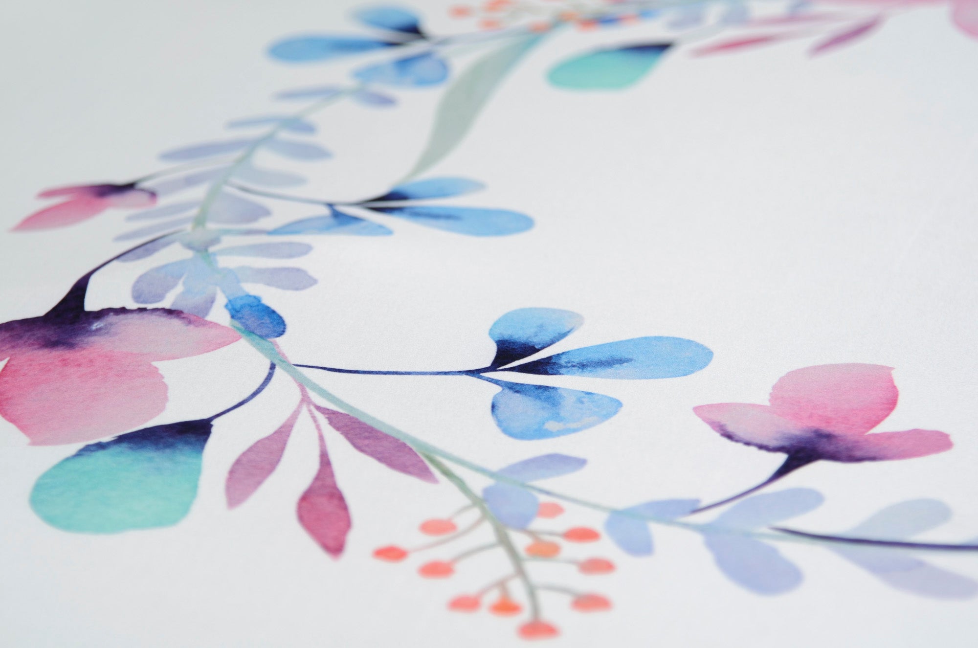 Printed Fabric - Blue Buttercup