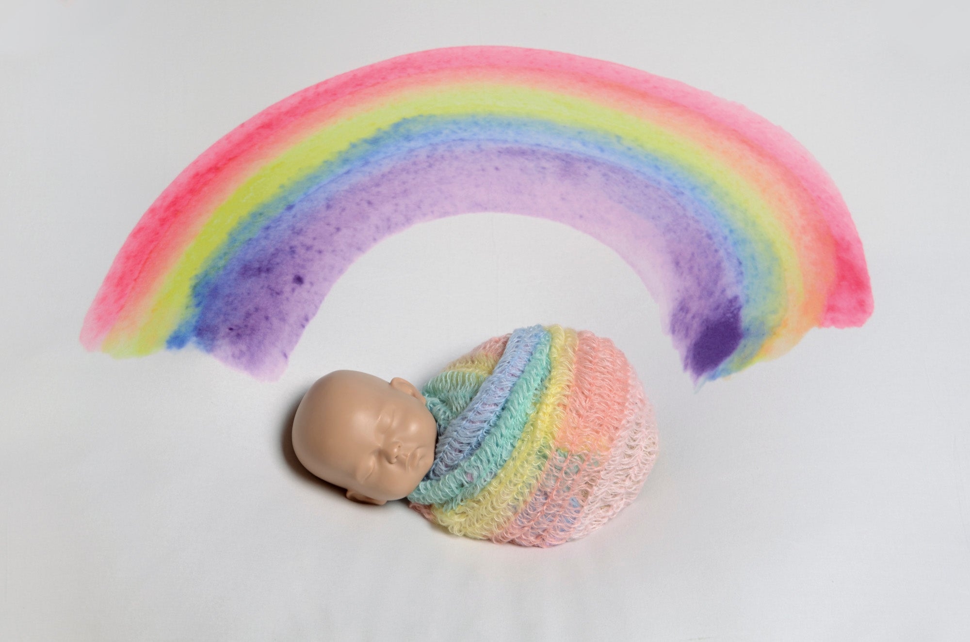 Printed Fabric - Rainbow