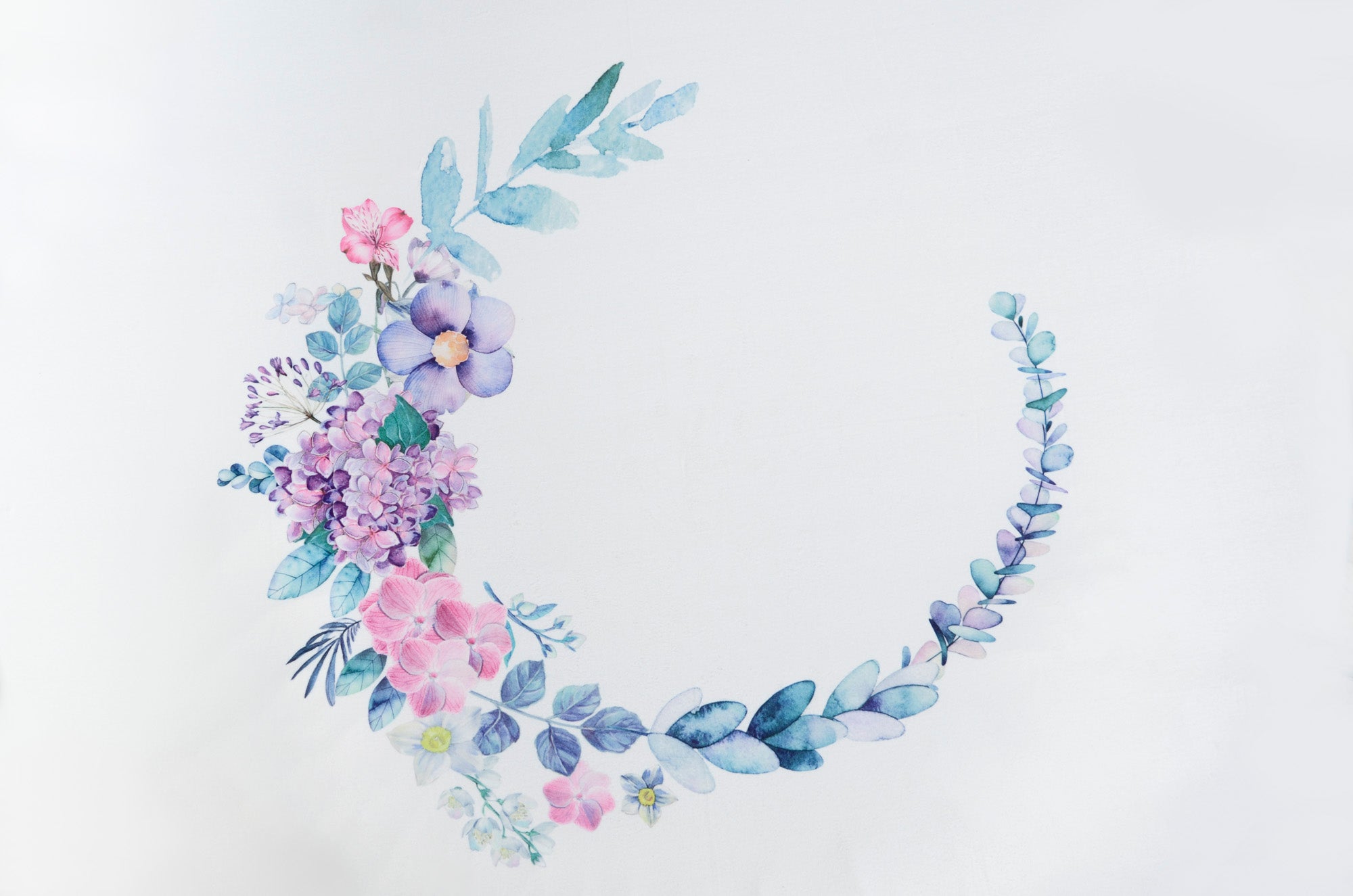 Printed Fabric - Violets