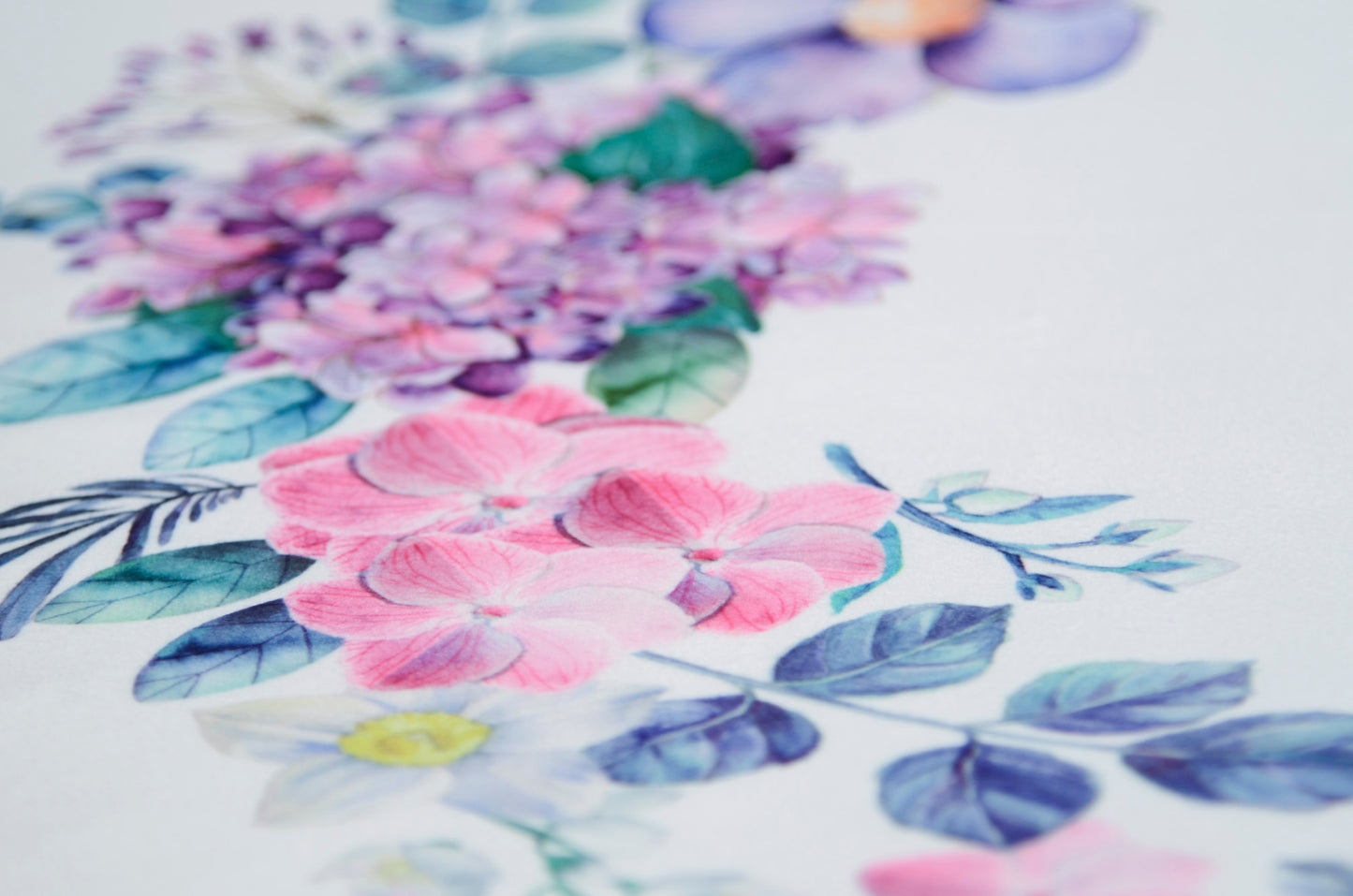Printed Fabric - Violets