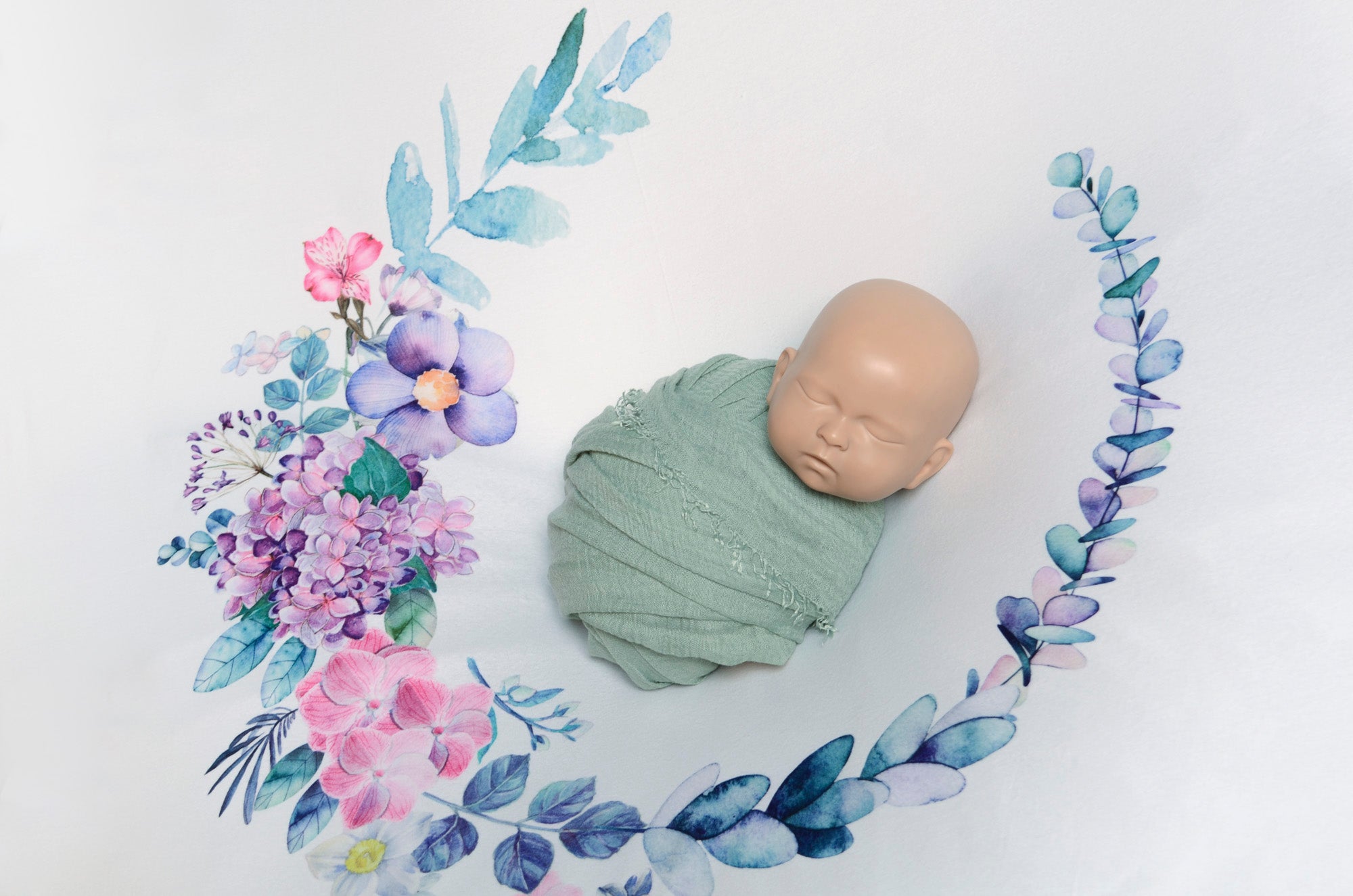 Printed Fabric - Violets