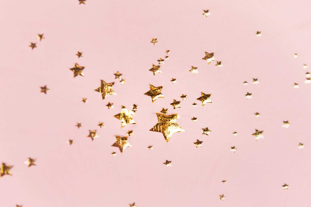 Printed Fabric - Starry Pink