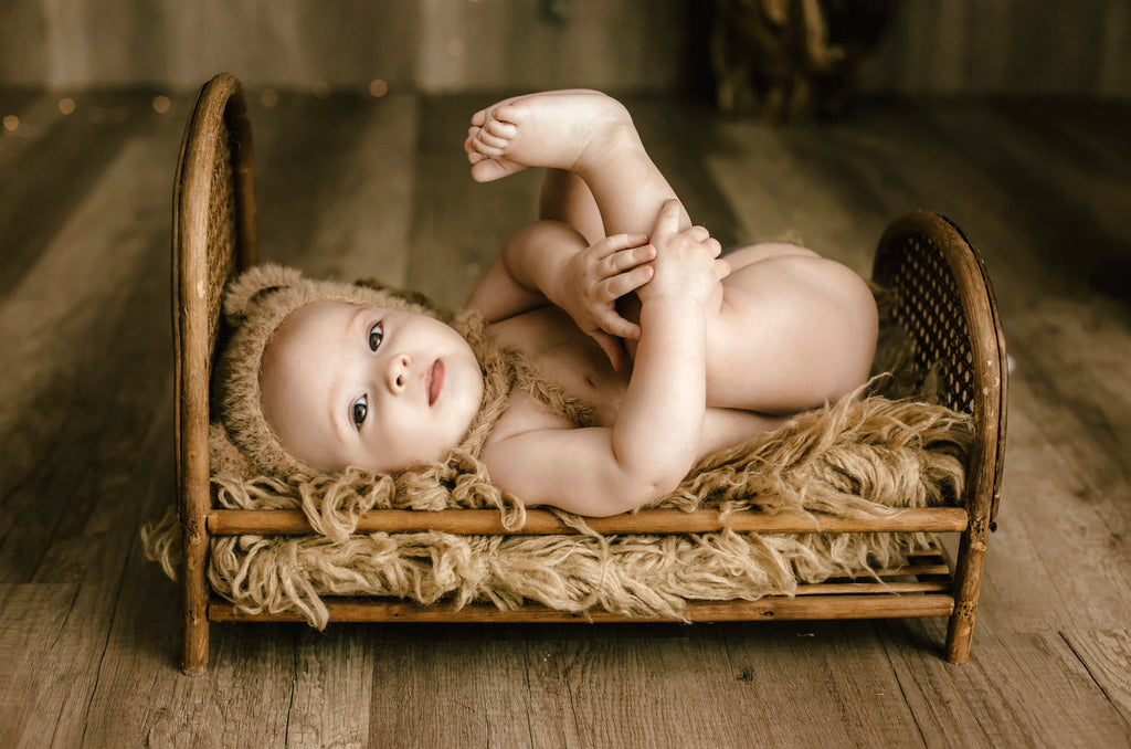 Rustic Rattan Bed - Model 3