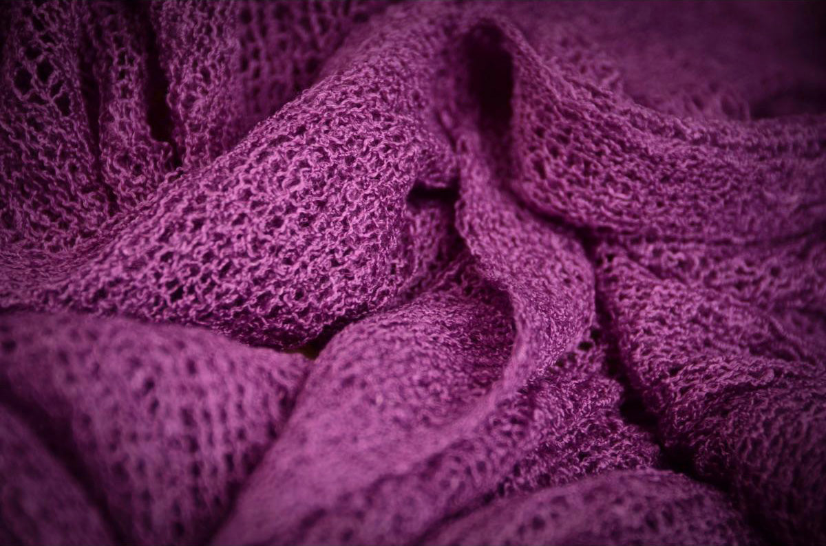 Stretch Knit Baby Wrap - Purple-Newborn Photography Props