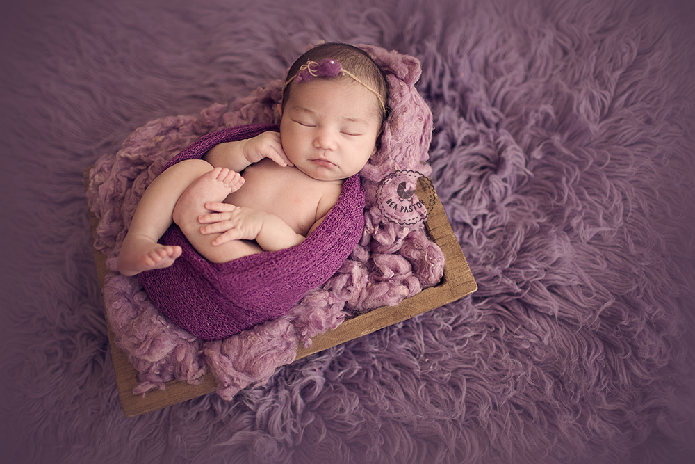 Faux Fur - Lavender-Newborn Photography Props
