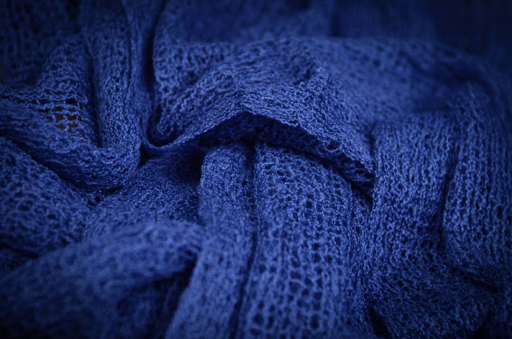 Stretch Knit Baby Wrap - Intense Blue-Newborn Photography Props