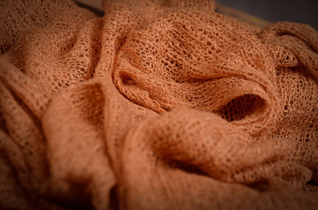 Stretch Knit Baby Wrap - Mustard-Newborn Photography Props