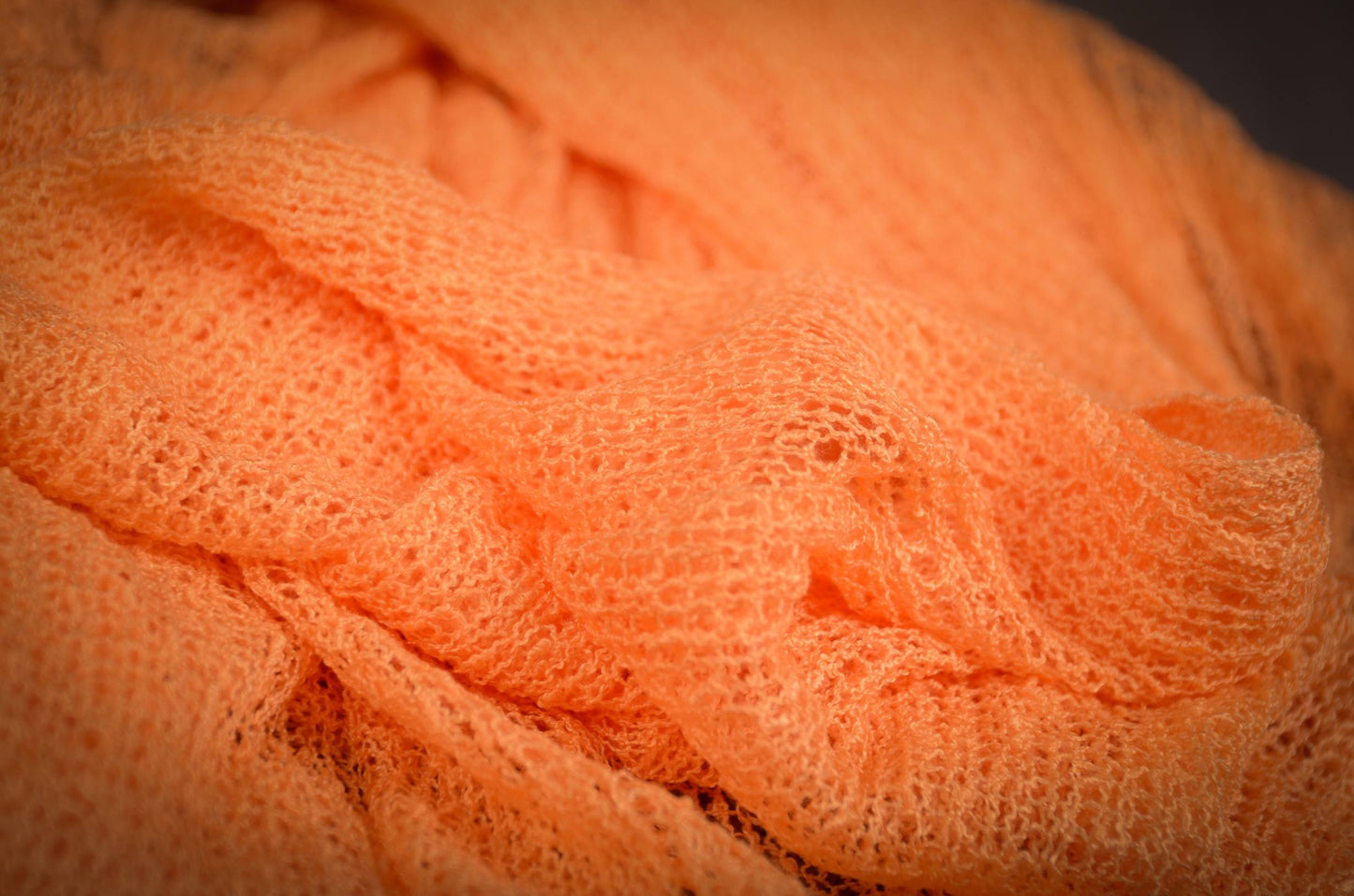 Stretch Knit Baby Wrap - Light Orange-Newborn Photography Props