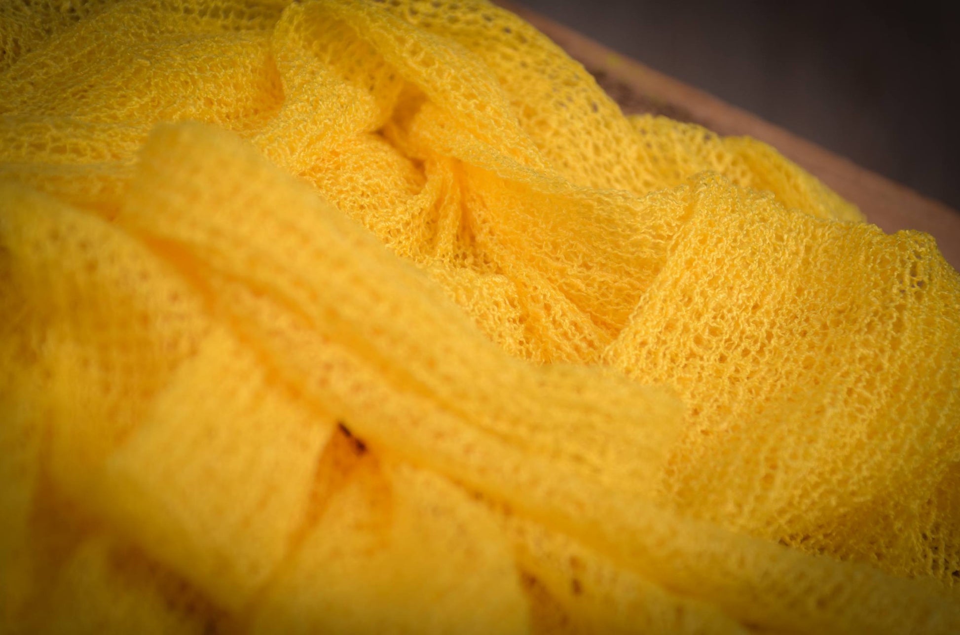 Stretch Knit Baby Wrap - Yellow-Newborn Photography Props