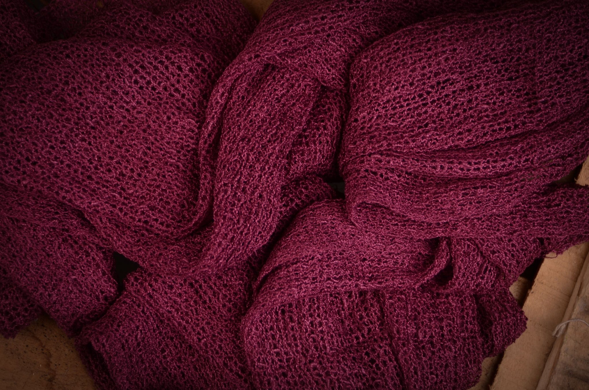 Stretch Knit Baby Wrap - Plum-Newborn Photography Props