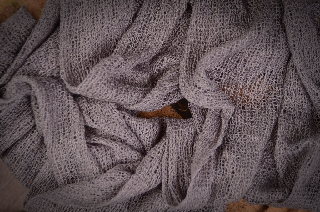 Stretch Knit Baby Wrap - Gray-Newborn Photography Props