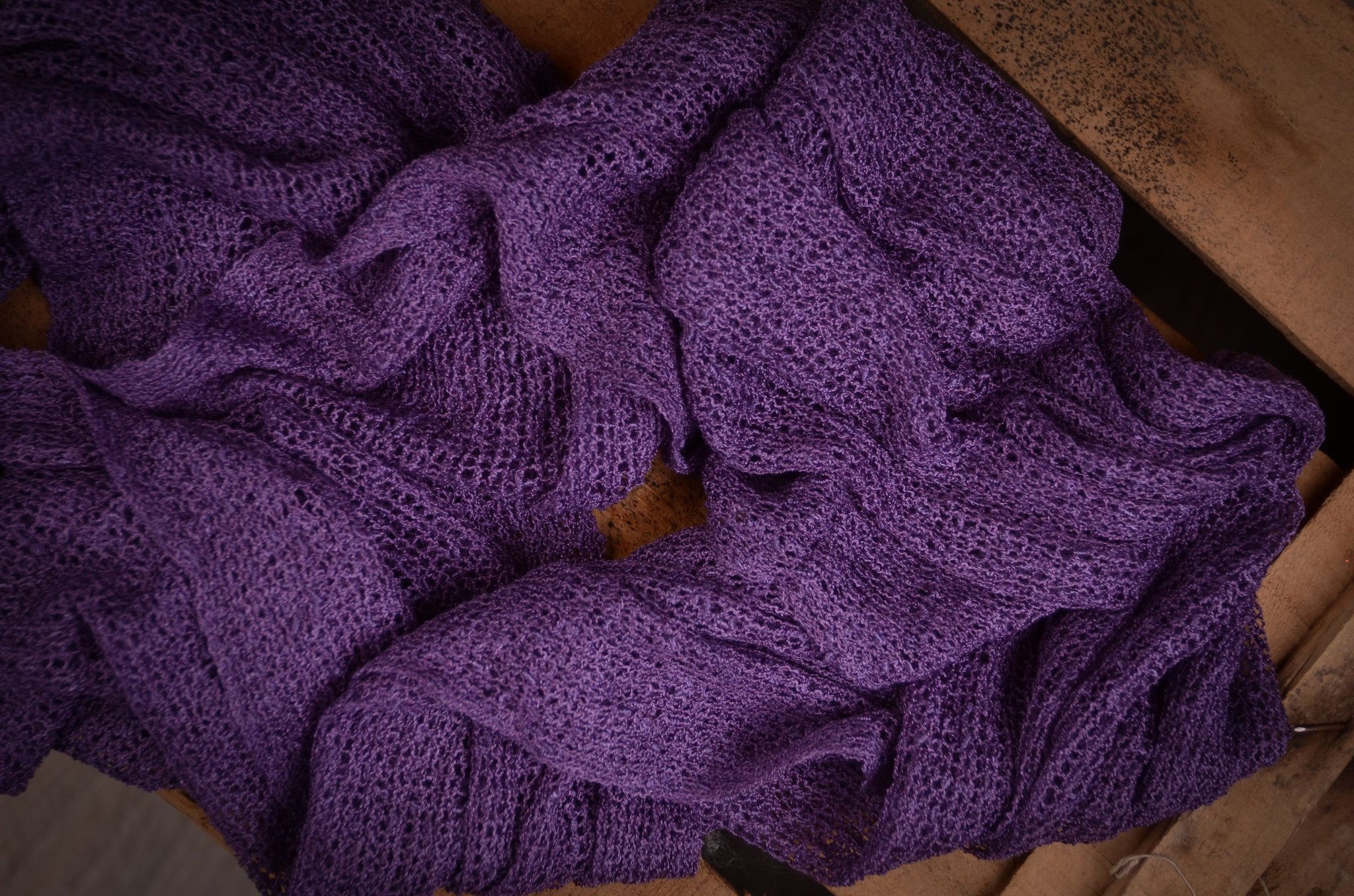 Stretch Knit Baby Wrap - Violet-Newborn Photography Props