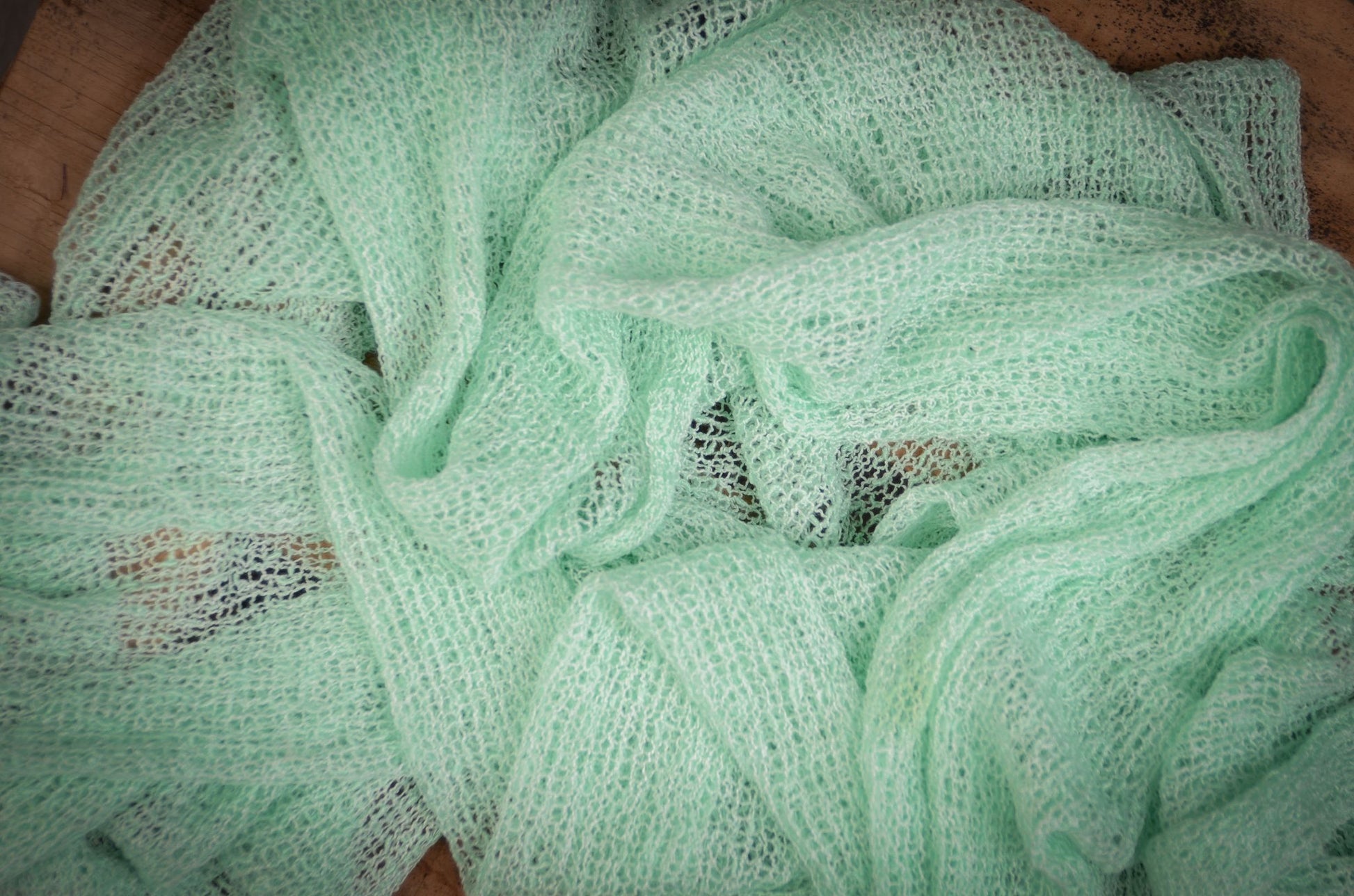 Stretch Knit Baby Wrap - Mint Green-Newborn Photography Props
