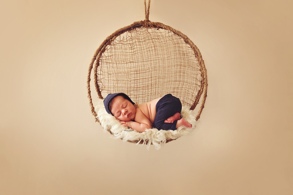 Round Rustic Swing-Newborn Photography Props