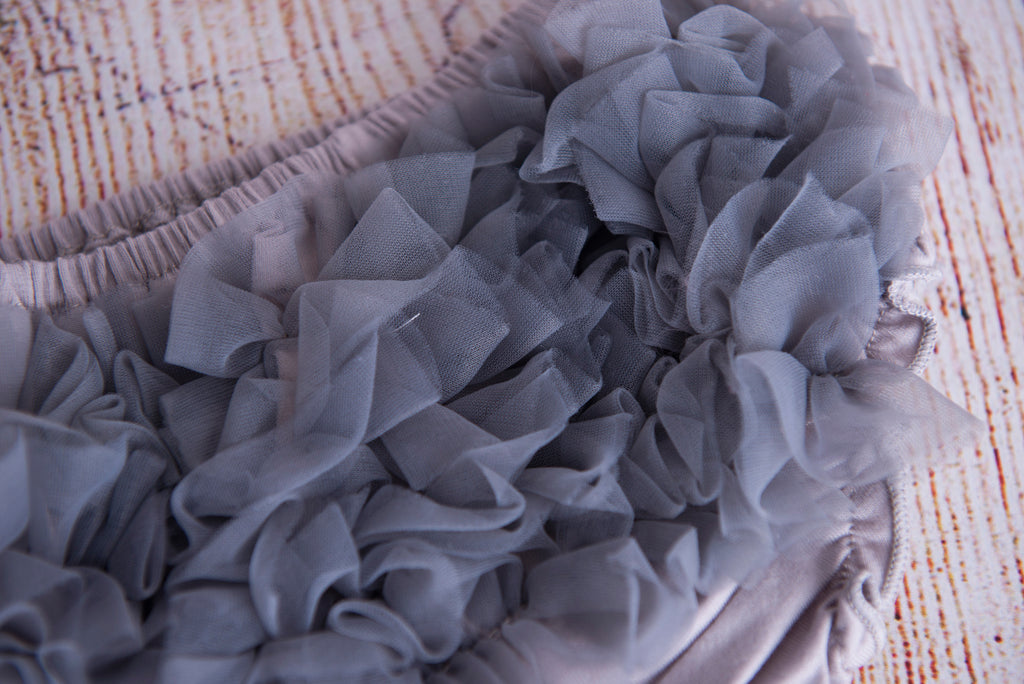 Ruffled Pants - Gray