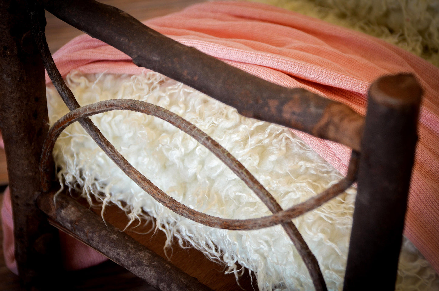 Rustic Bed - Twig Style Headboard-Newborn Photography Props