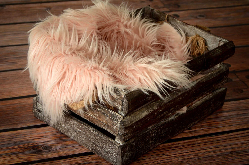 Rustic Box - 16in - Rope Handles-Newborn Photography Props