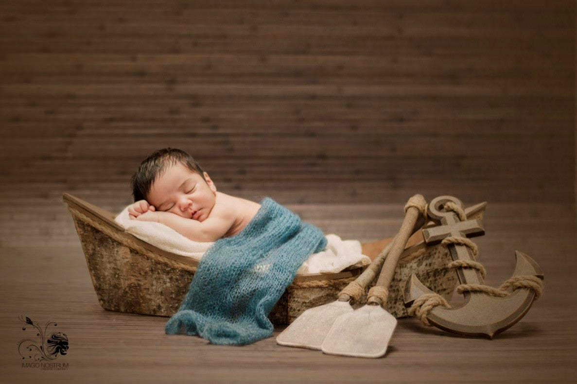 Rustic Rowboat-Newborn Photography Props