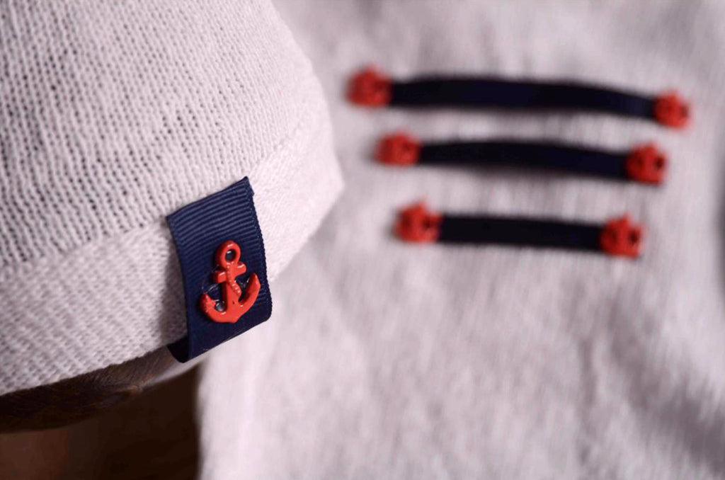 SET Sailor - White-Newborn Photography Props