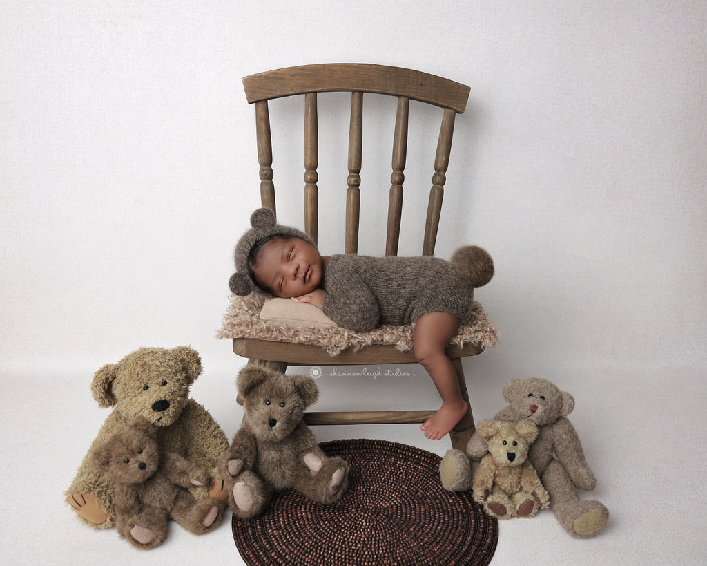 Wooden Windsor Chair - Brown