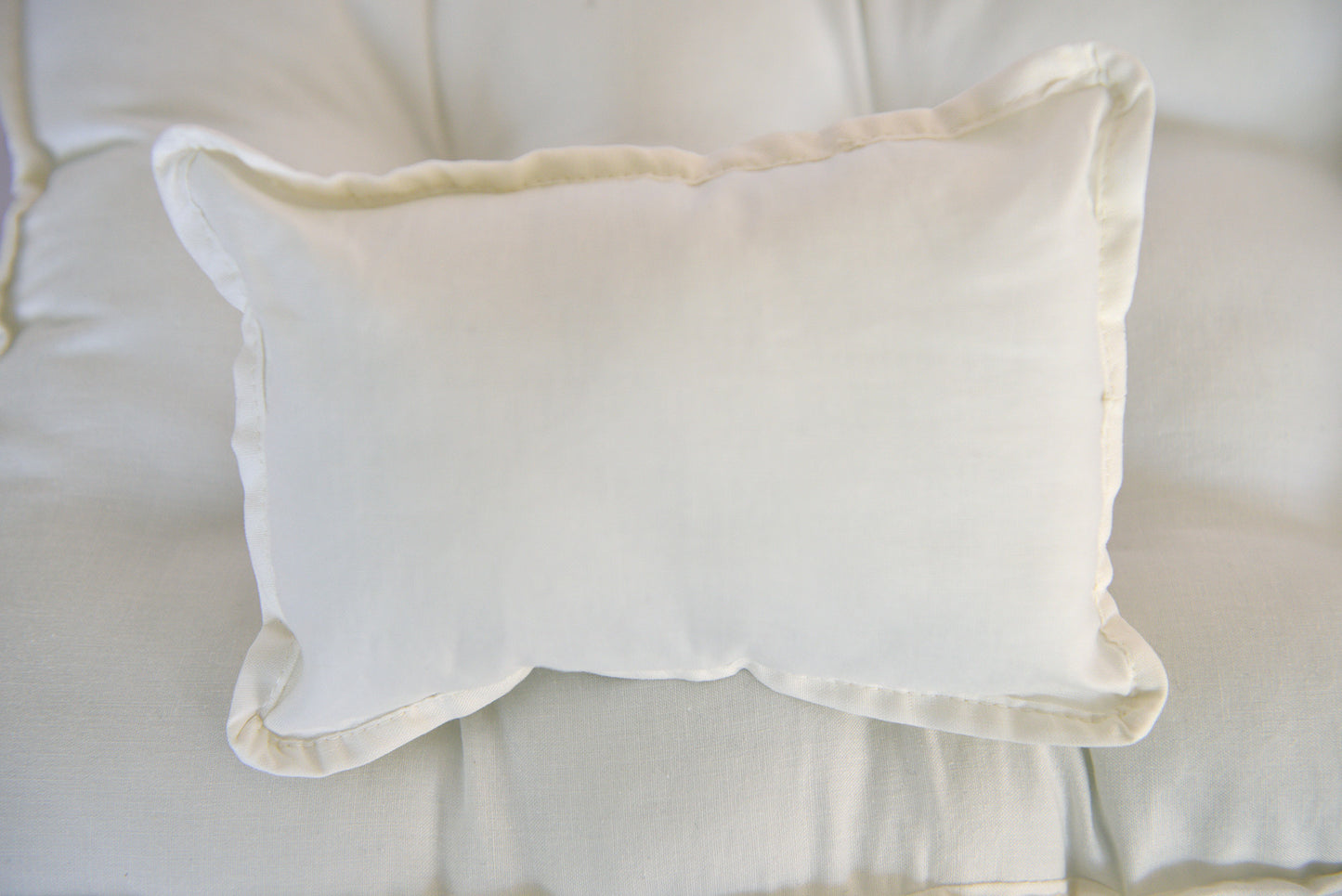SET Mattress and Pillow - Solid Bone-Newborn Photography Props