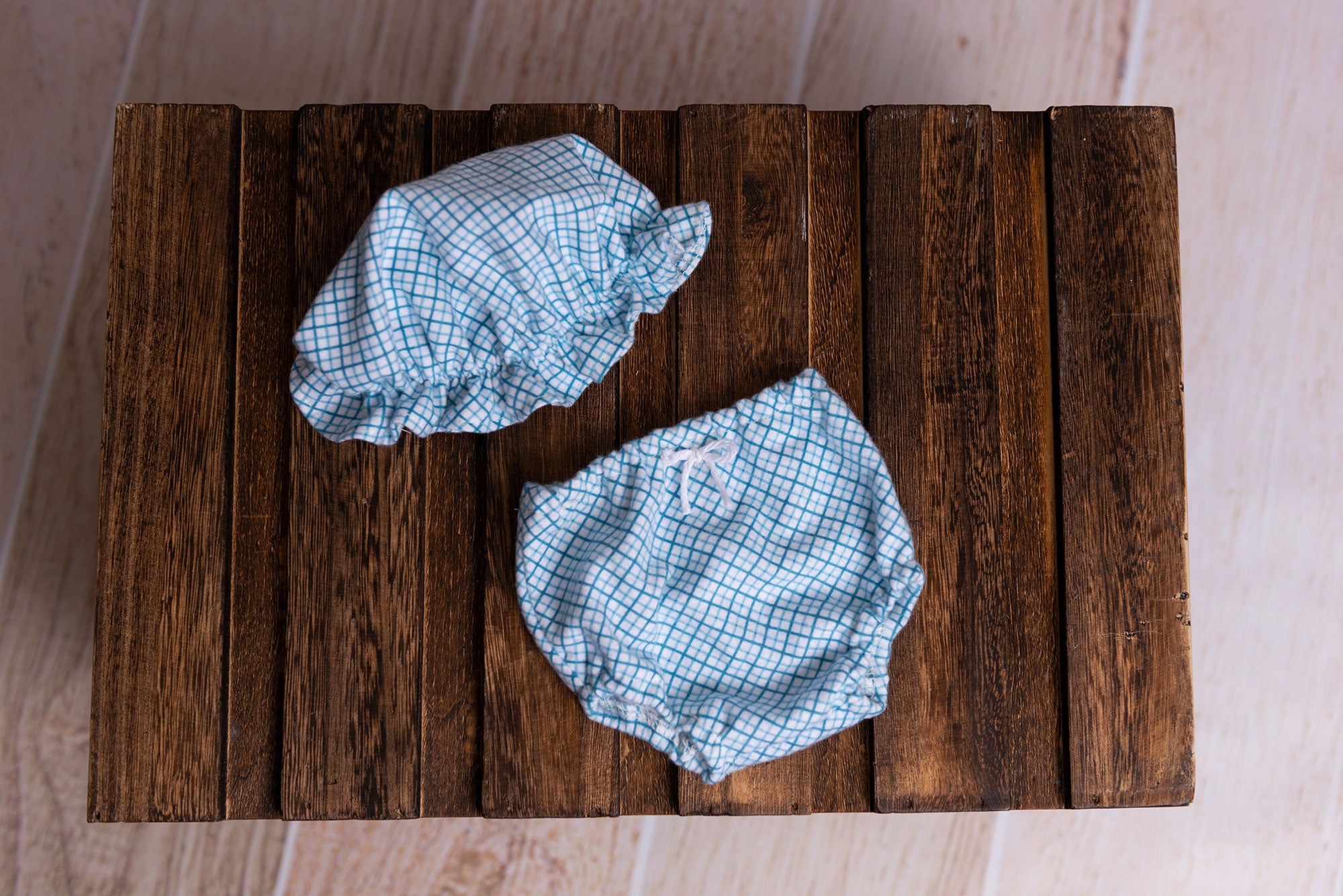 SET Bath/Spa Bloomer and Shower Cap - Blue