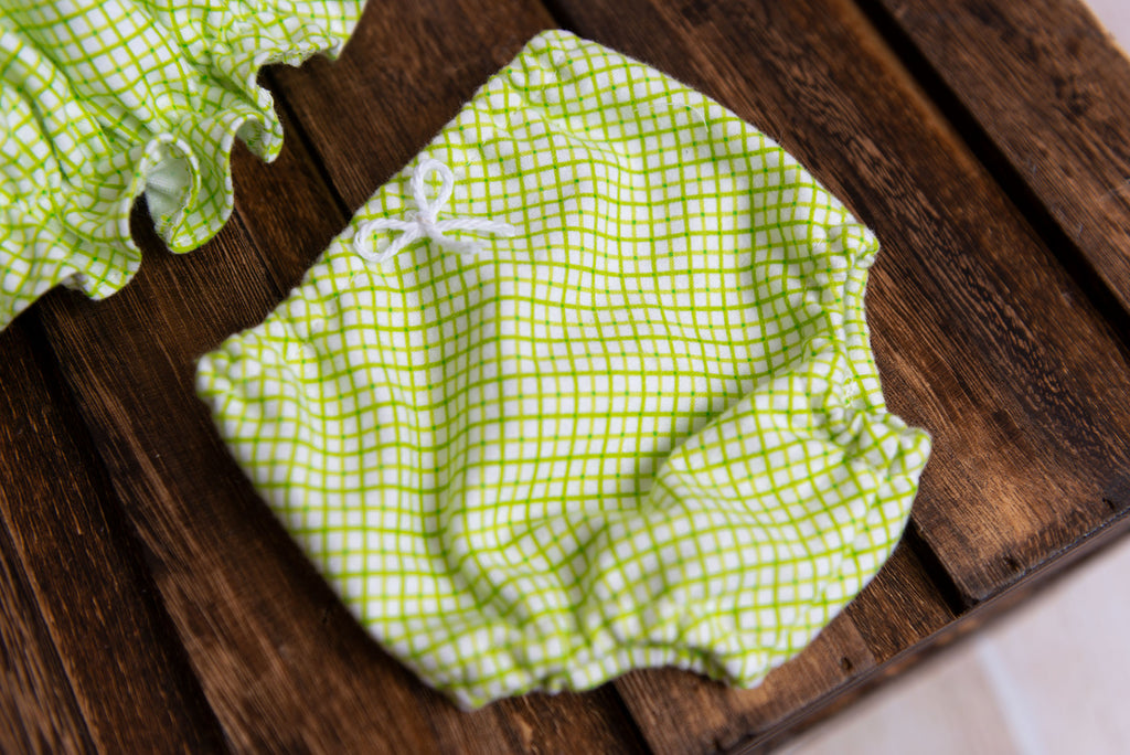 SET Bath/Spa Bloomer and Shower Cap - Green