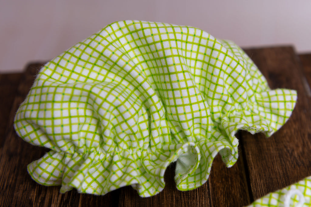 SET Bath/Spa Bloomer and Shower Cap - Green