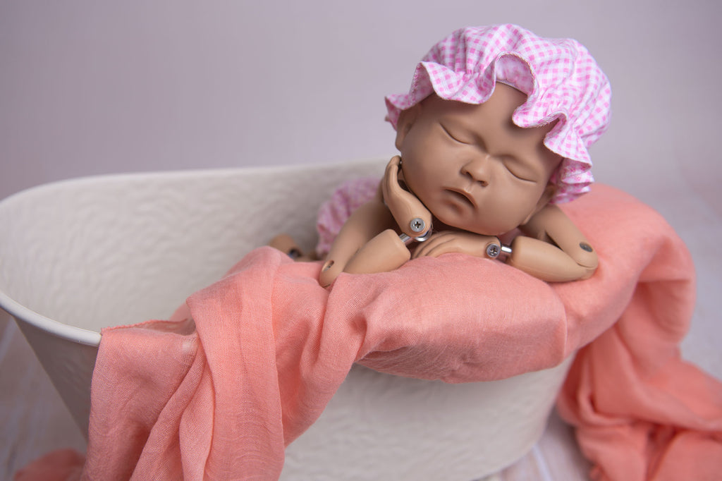 SET Bath/Spa Bloomer and Shower Cap - Pink - Model 1