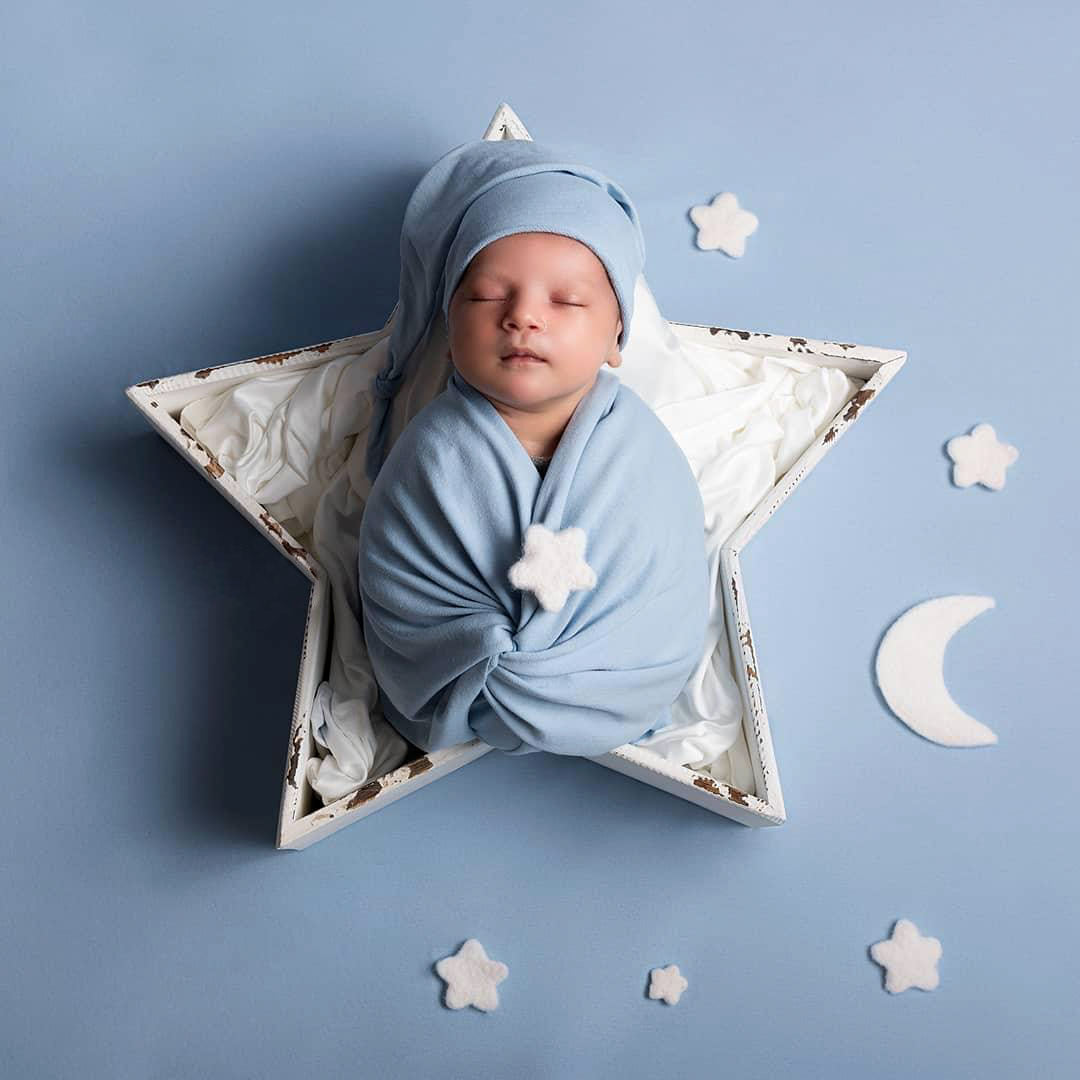 Vintage Star Bowl for Newborn Photography Prop