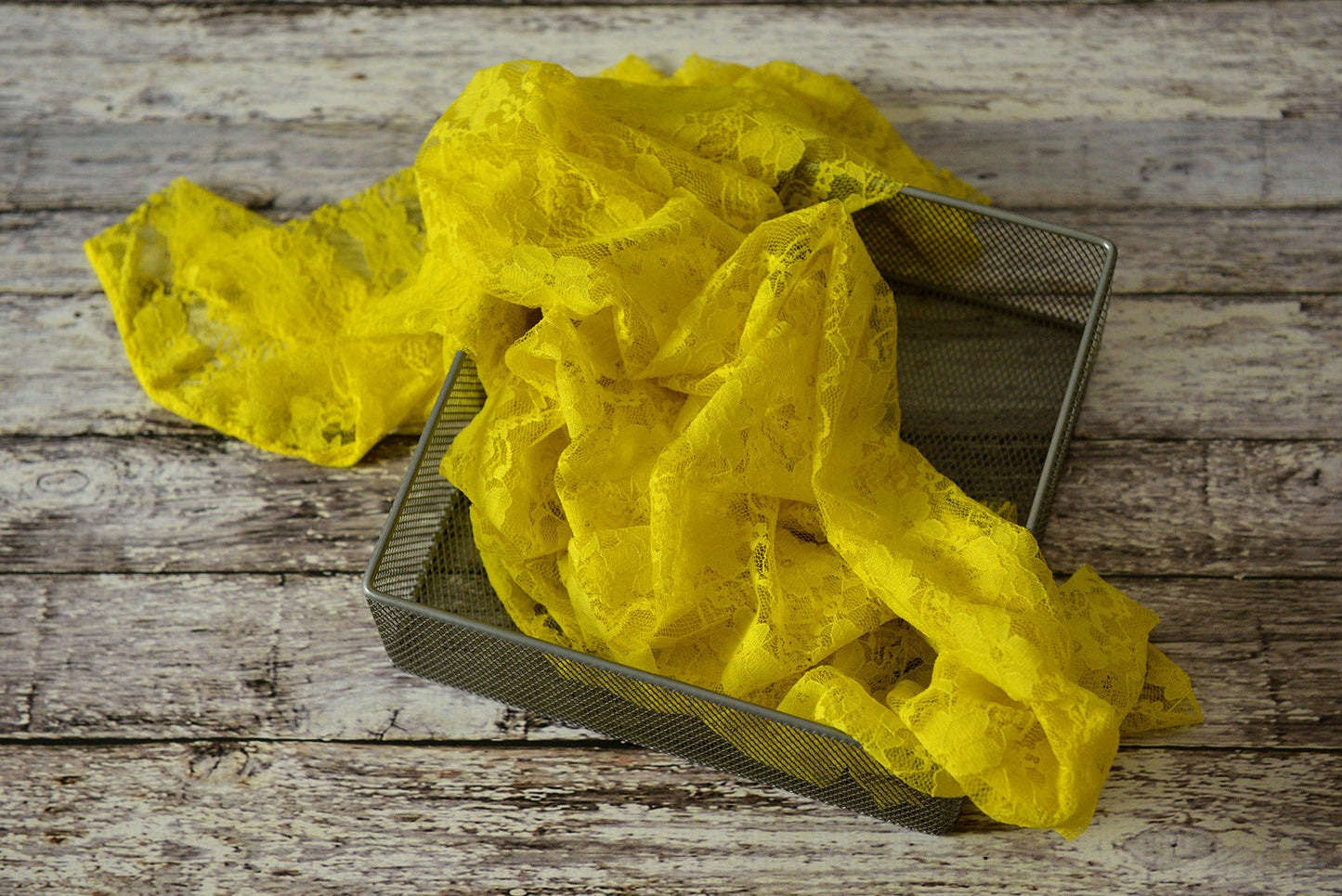 Stretch Lace Wrap - Yolk Yellow-Newborn Photography Props