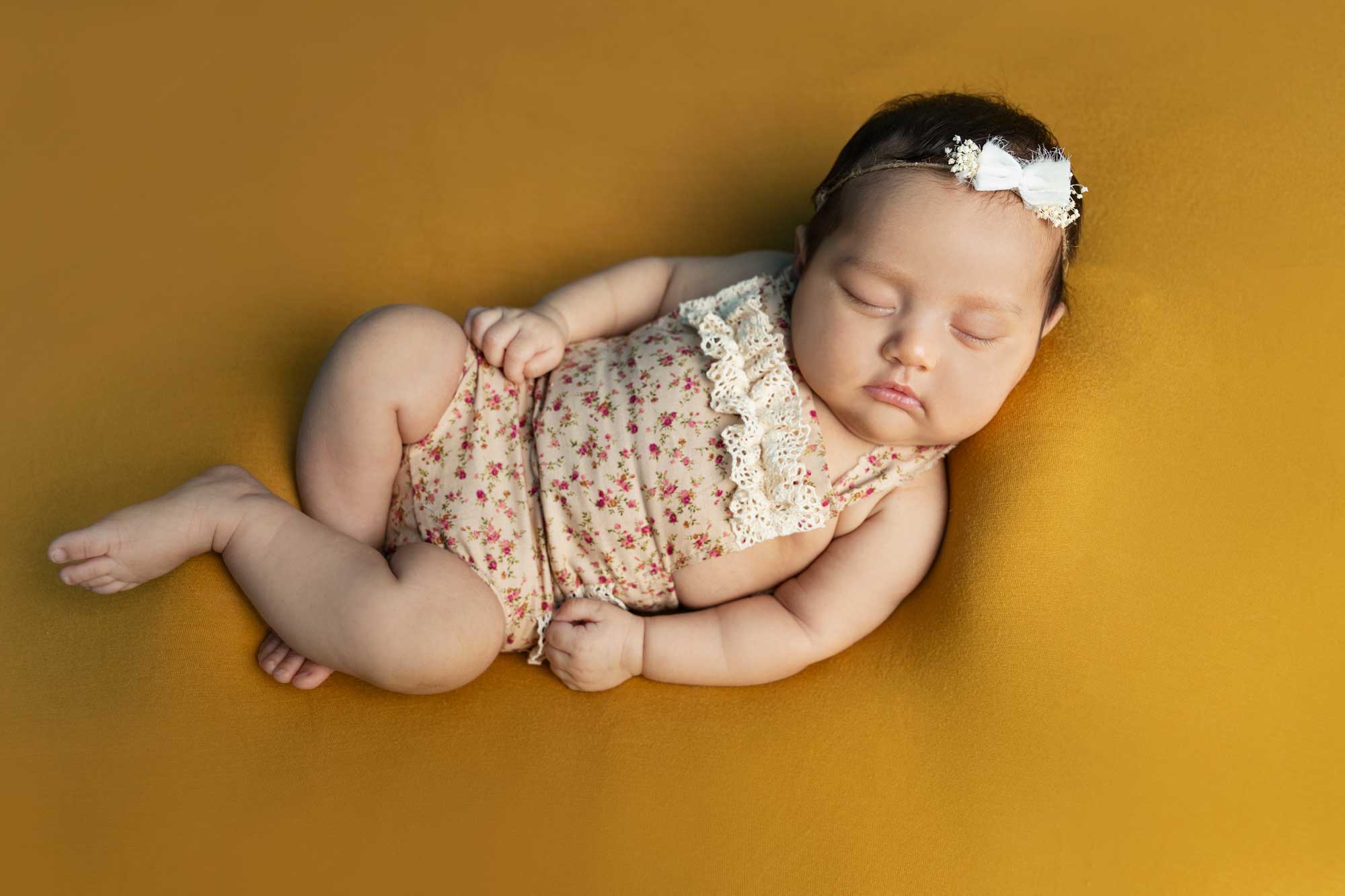 Bohemian Stitch Romper with Lace - Floral Pink