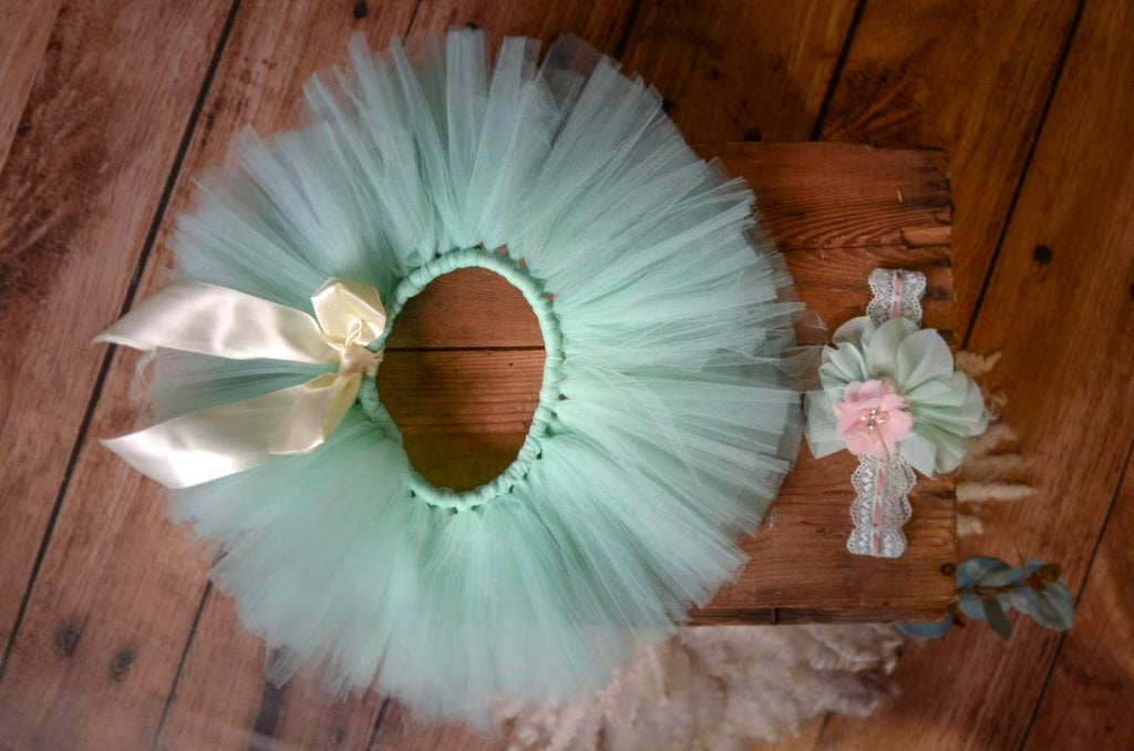 Tutu and Headband - Mint