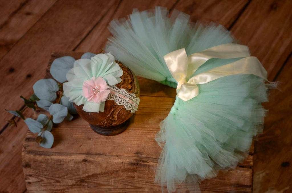 Tutu and Headband - Mint