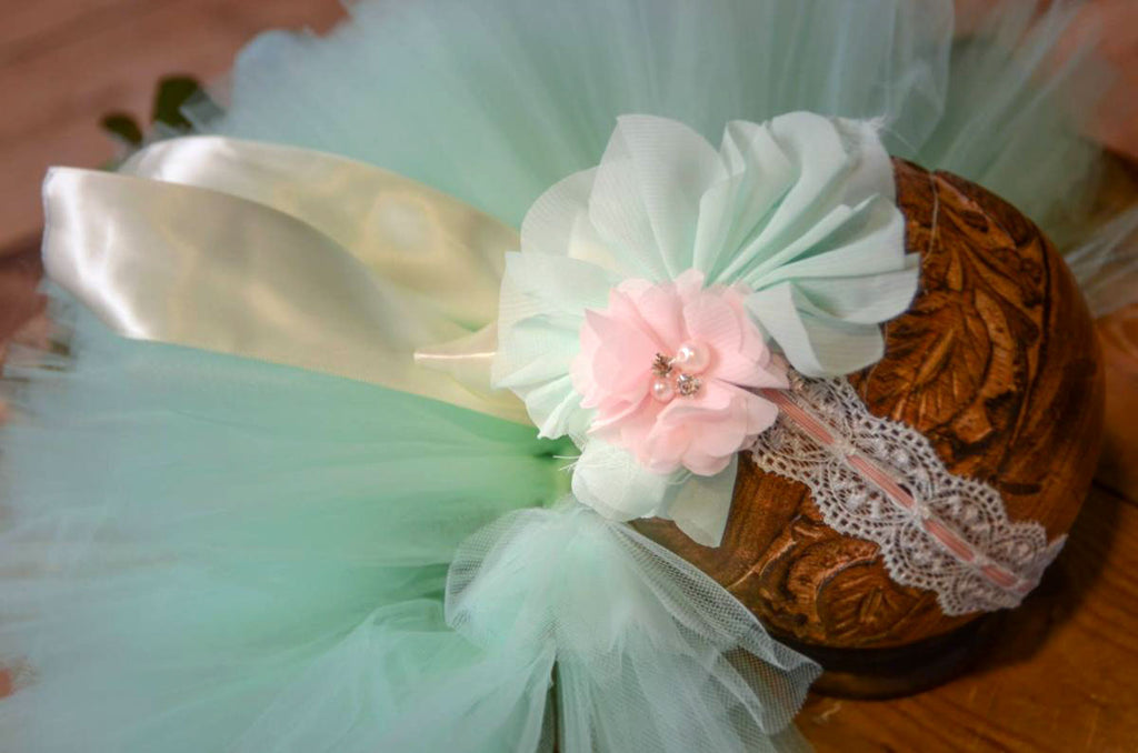 Tutu and Headband - Mint