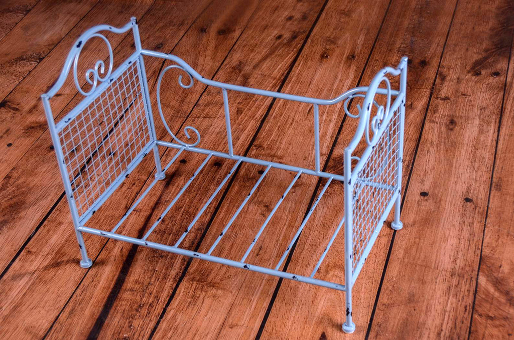 Vintage Bed - Blue Model 3-Newborn Photography Props