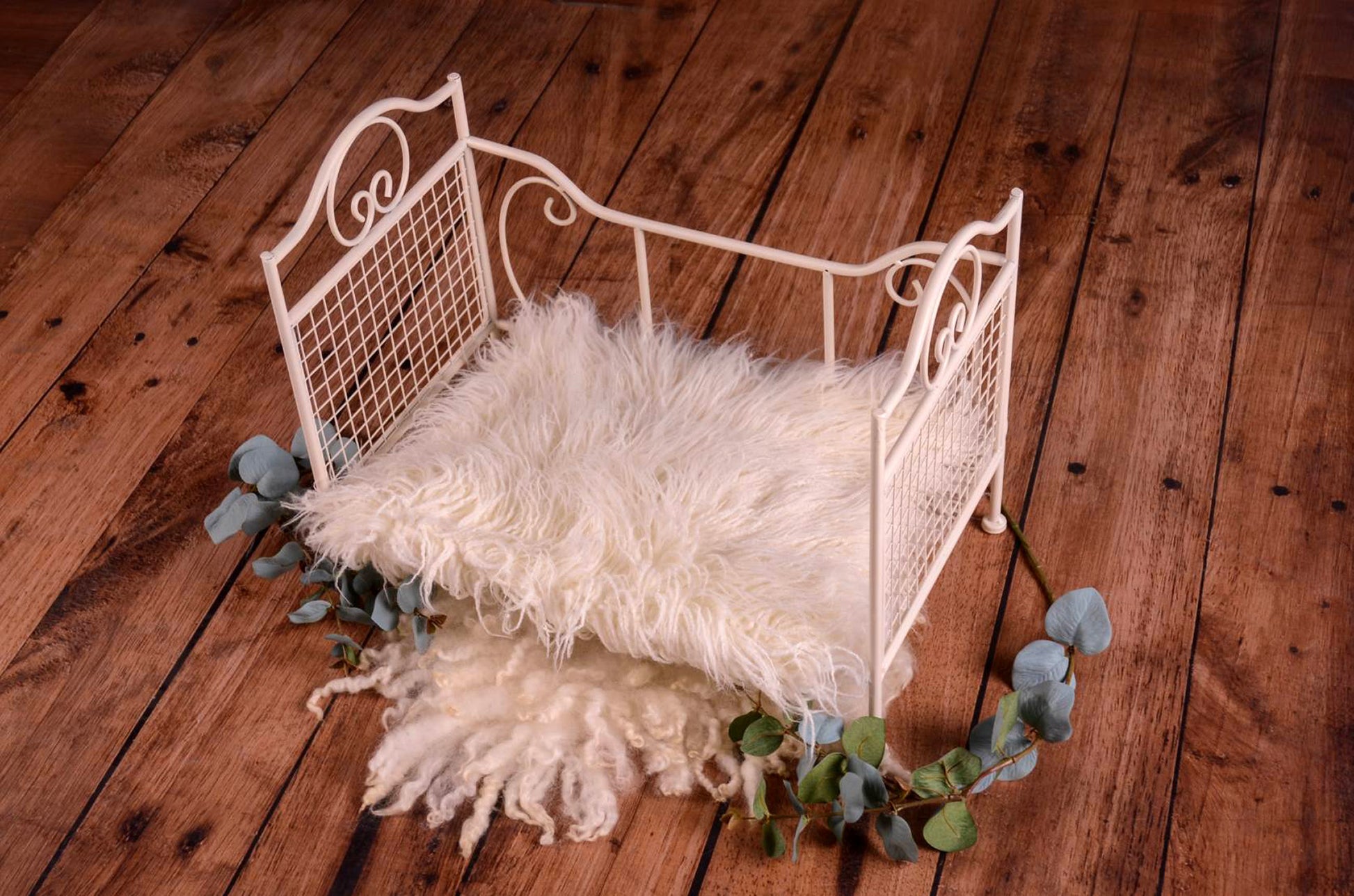 Vintage Bed Baby Photography Prop