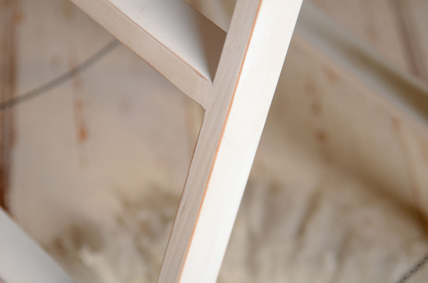 Wooden Step Ladder - White