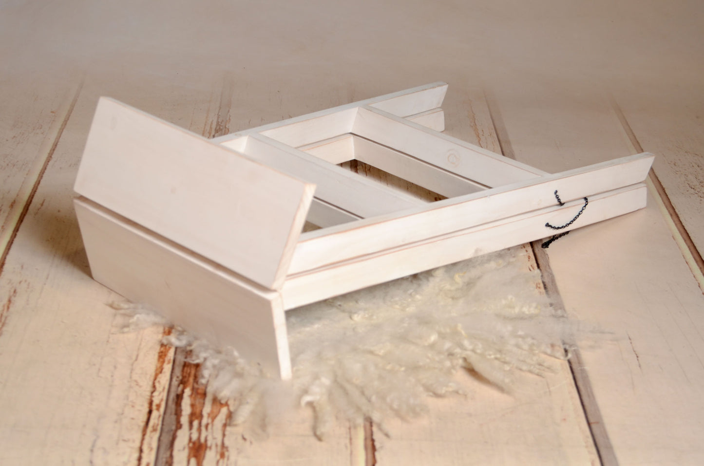 Wooden Step Ladder - White