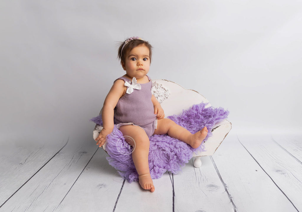 Wooden Bench - Model 1 - White