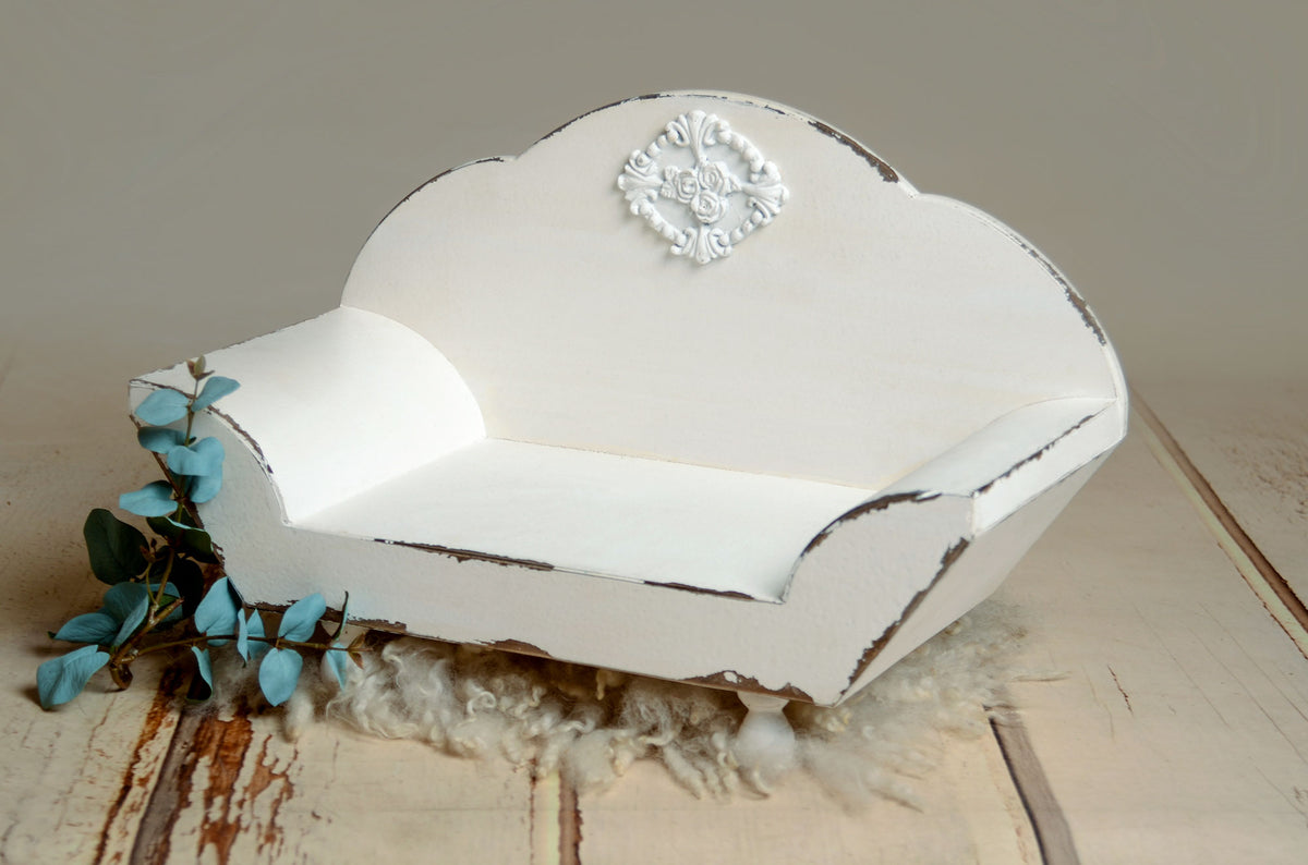 Newborn Wooden Sofa Photography Prop - Mini Couch for Babies – Newborn ...