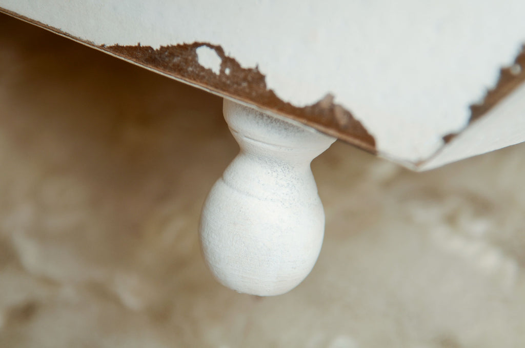 Wooden Bench - Model 1 - White