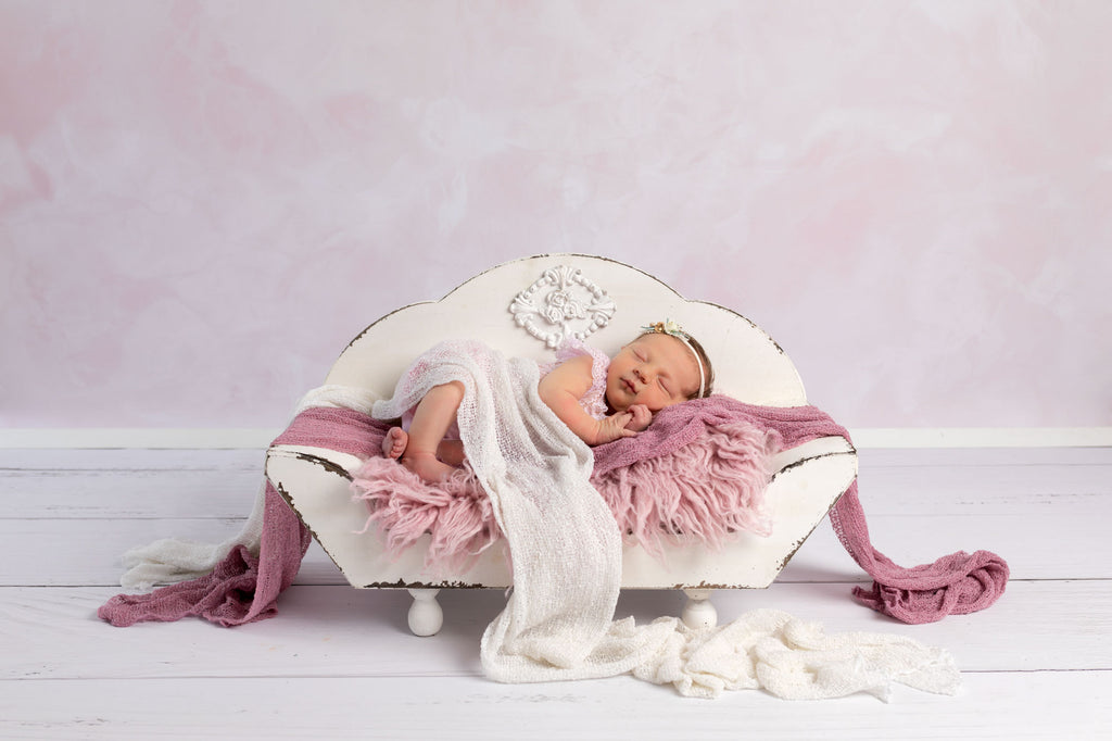 Wooden Bench - Model 1 - White