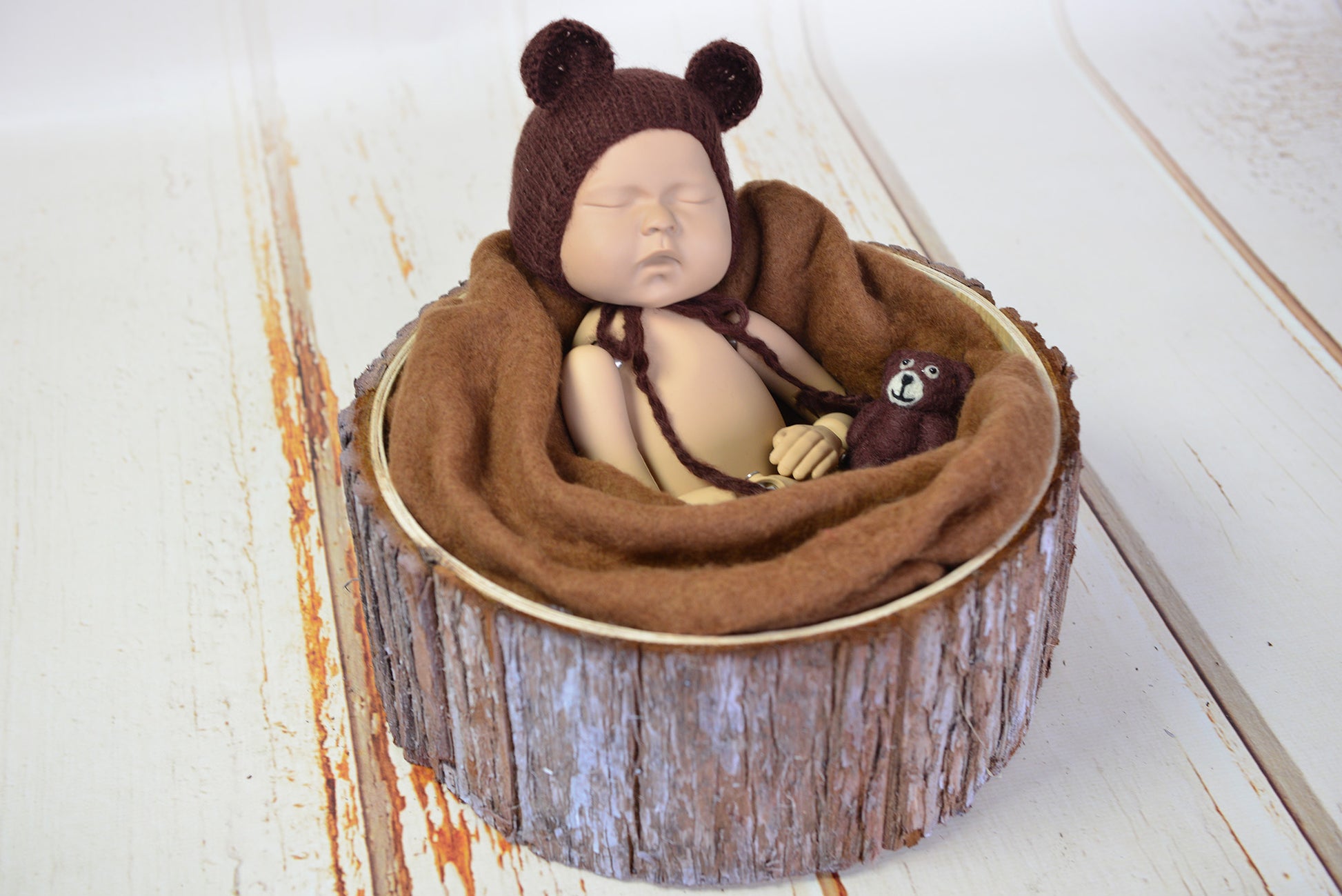 Wool Wrap - Brown-Newborn Photography Props